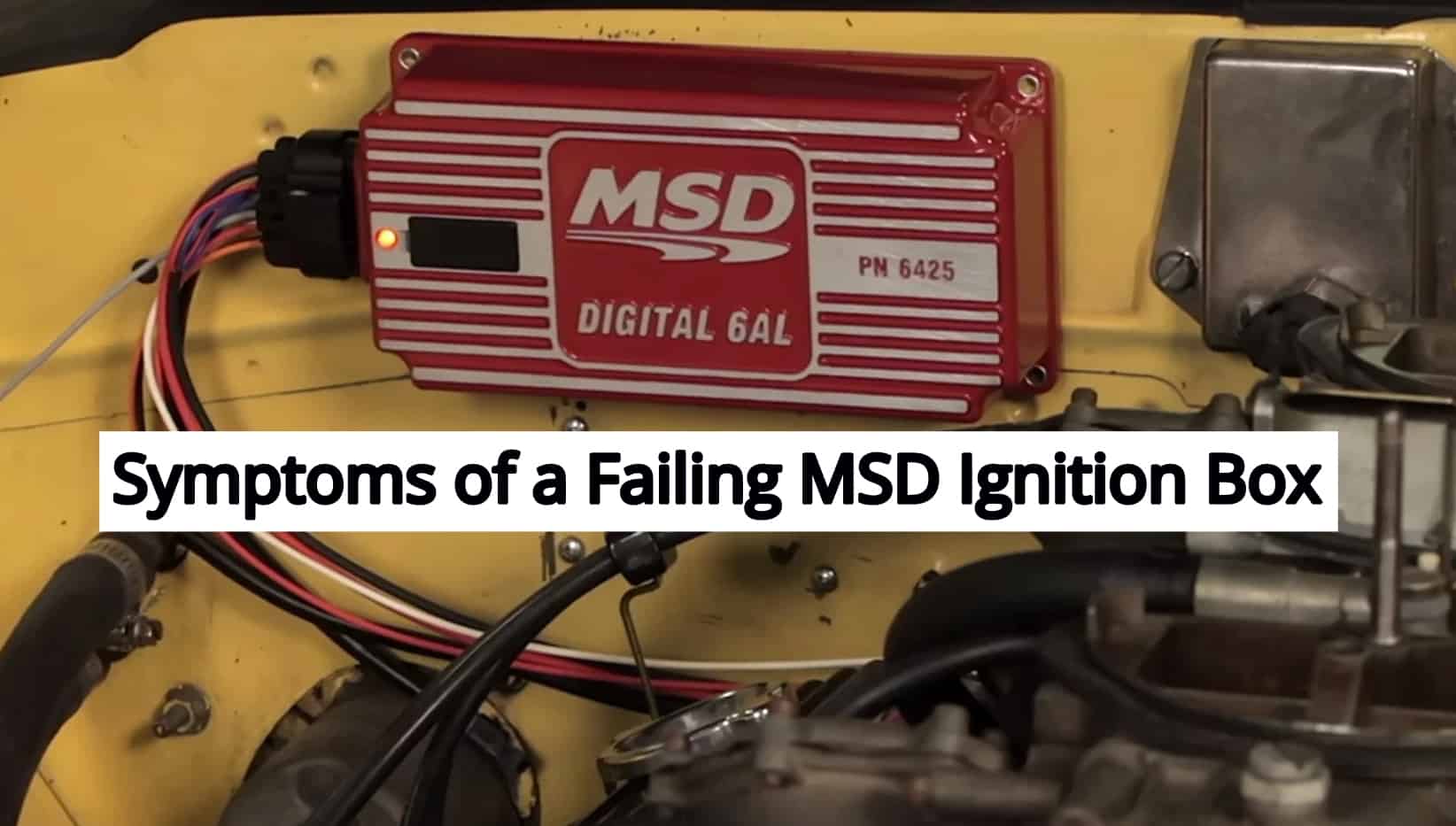 Symptoms Of Bad Msd Distributor